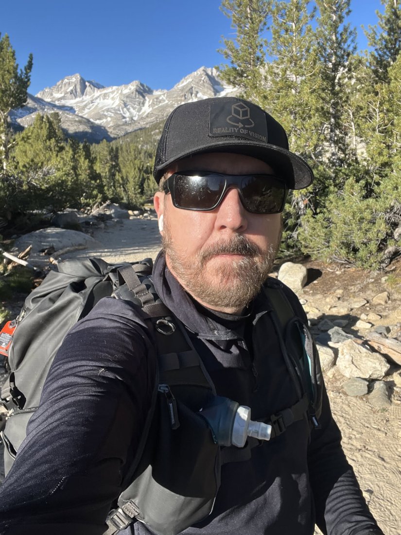 R.W. Hawkins in the field